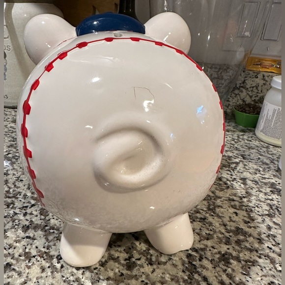 Large vintage Piggy Bank baseball theme - Picture 5 of 11